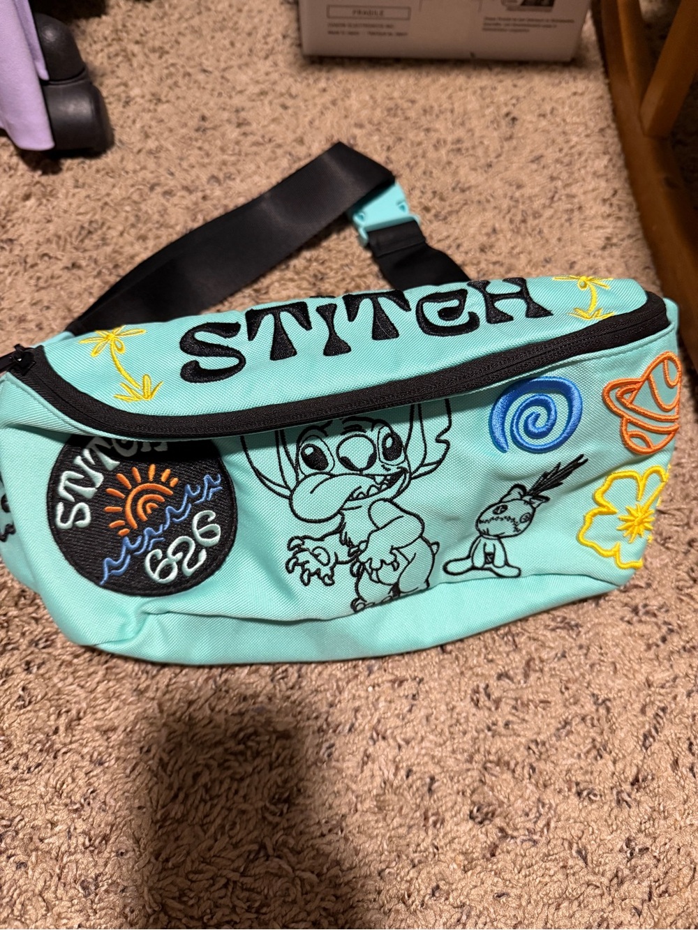 Stitch Teal Fanny Pack Belt Bag